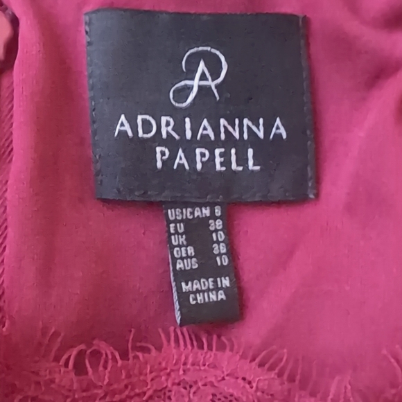 Adriana Pappell Fuschia Lace Mini dress - Picture 5 of 6